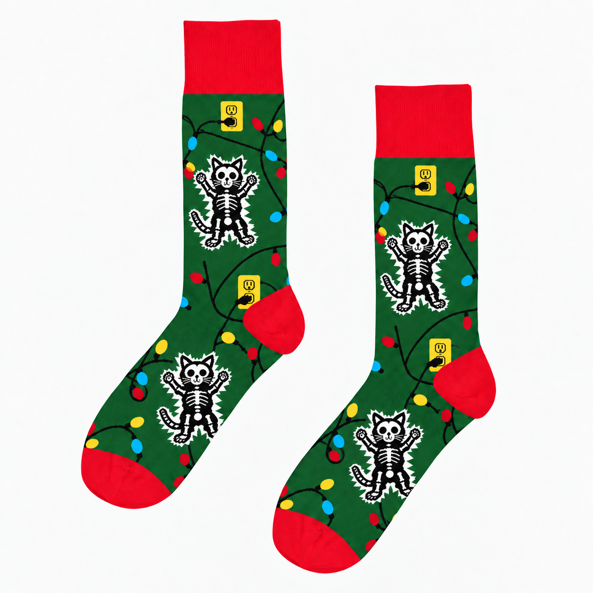 Calcetines Electro Gatito Navideño