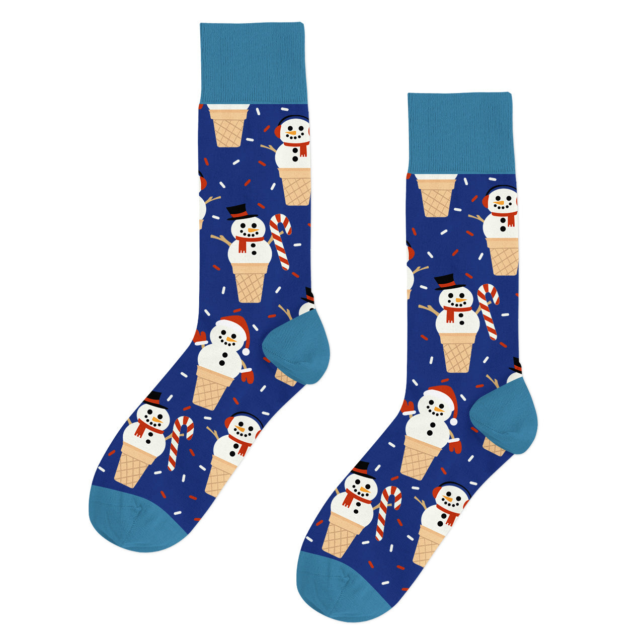 Calcetines Helado de Muñeco de Nieve