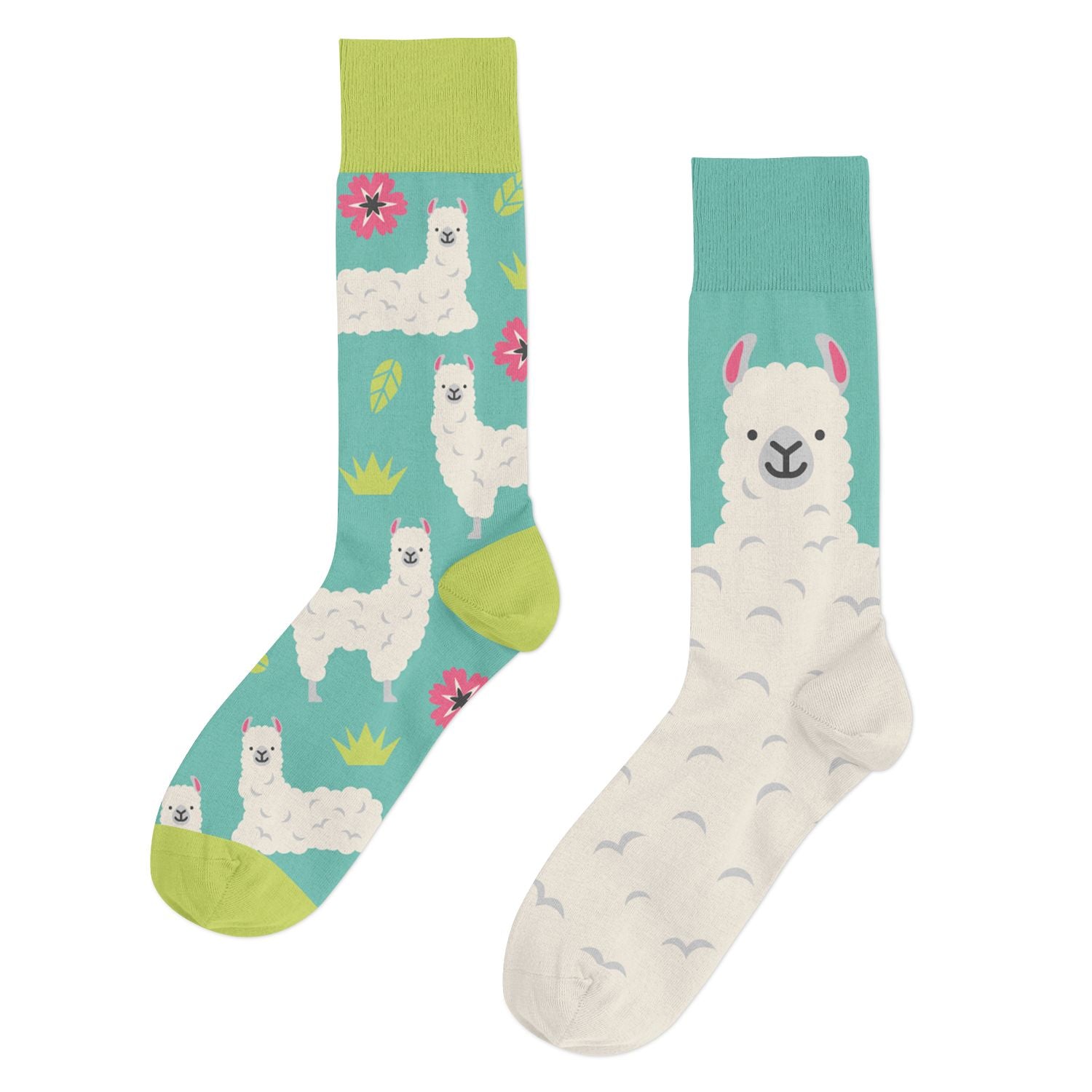 Calcetines Llamas Blancas
